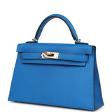 Hermes Kelly Sellier 20 Bleu Hydra Epsom Electrum Hardware - Thumbnail View 5