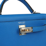 Hermes Kelly Sellier 20 Bleu Hydra Epsom Electrum Hardware - Thumbnail View 7