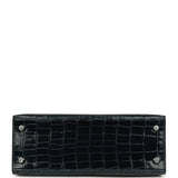 Hermes Kelly Sellier 25 Vert Rousseau Shiny Alligator Palladium Hardware - Thumbnail View 6