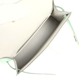 Hermes Special Order (HSS) Kelly Sellier 20 Vert D'eau Verso Matte Alligator Permabrass Hardware