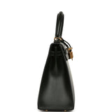 Hermes Kelly Sellier 25 Vert Fonce Box Gold Hardware - Thumbnail View 3