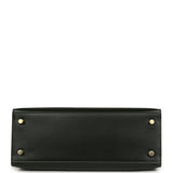 Hermes Kelly Sellier 25 Vert Fonce Box Gold Hardware - Thumbnail View 6