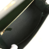 Hermes Kelly Sellier 25 Vert Fonce Box Gold Hardware - Thumbnail View 8