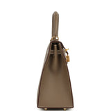 Hermes Kelly Sellier 25 Etoupe Epsom Gold Hardware - Thumbnail View 3