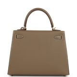 Hermes Kelly Sellier 25 Etoupe Epsom Gold Hardware - Thumbnail View 4