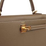 Hermes Kelly Sellier 25 Etoupe Epsom Gold Hardware - Thumbnail View 7