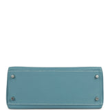 Hermes Special Order (HSS) Kelly Retourne 28 Blue Jean Verso Clemence Palladium Hardware - Thumbnail View 6