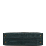 Hermes Kelly Sellier 20 Vert Rousseau Matte Alligator Gold Hardware - Thumbnail View 6