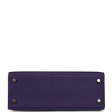 Hermes Kelly Sellier 25 Purple Epsom Palladium Hardware