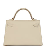 Hermes Kelly Sellier 20 Craie Epsom Gold Hardware - Thumbnail View 4
