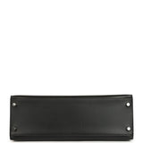 Vintage Hermes Kelly Sellier 32 Black Tadelakt Palladium Hardware - Thumbnail View 6