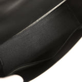 Vintage Hermes Kelly Sellier 32 Black Tadelakt Palladium Hardware - Thumbnail View 8