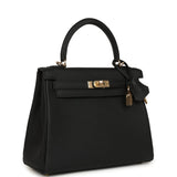 Hermes Kelly Retourne 25 Black Togo Permabrass Hardware Payment 2 for EC - Thumbnail View 2