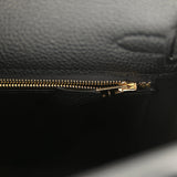 Hermes Kelly Retourne 25 Black Togo Permabrass Hardware Payment 2 for EC - Thumbnail View 9