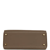 Pre-owned Hermes Kelly Retourne 28 Etoupe Togo Gold Hardware - Thumbnail View 6