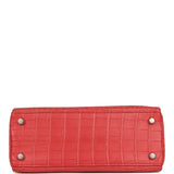 Pre-owned Hermes Kelly Retourne 25 Bougainvillea Matte Alligator Palladium Hardware - Thumbnail View 6