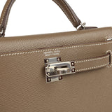 Pre-owned Hermes Kelly Sellier 20 Etoupe Epsom Palladium Hardware - Thumbnail View 7