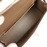 Pre-owned Hermes Kelly Sellier 20 Etoupe Epsom Palladium Hardware - Thumbnail View 8