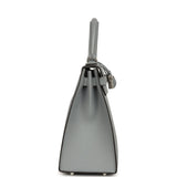 Hermes Kelly Sellier 28 Gris Pantin Epsom Palladium Hardware - Thumbnail View 3