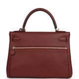Hermes Kelly Lakis 28 Rouge H Swift Gold Hardware - Thumbnail View 4