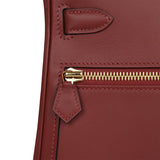 Hermes Kelly Lakis 28 Rouge H Swift Gold Hardware - Thumbnail View 7
