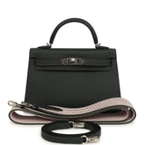 Hermes Kelly Sellier 20 Vert Fonce Epsom Palladium Hardware - Thumbnail View 1
