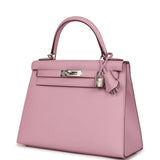 Hermes Kelly Sellier 28 Mauve Sylvestre Epsom Palladium Hardware - Thumbnail View 5