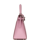 Hermes Kelly Sellier 28 Mauve Sylvestre Epsom Palladium Hardware - Thumbnail View 3