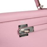 Hermes Kelly Sellier 28 Mauve Sylvestre Epsom Palladium Hardware - Thumbnail View 7