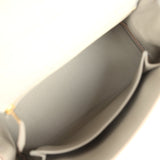 Hermes Kelly Retourne 25 Gris Perle Matte Alligator Gold Hardware - Thumbnail View 8