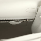 Hermes Kelly Sellier 25 New White Swift Palladium Hardware - Thumbnail View 9