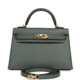 Hermes Kelly Sellier 20 Vert Amande Epsom Permabrass Hardware - Thumbnail View 1