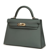 Hermes Kelly Sellier 20 Vert Amande Epsom Permabrass Hardware - Thumbnail View 5