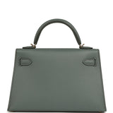 Hermes Kelly Sellier 20 Vert Amande Epsom Permabrass Hardware - Thumbnail View 4
