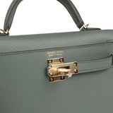 Hermes Kelly Sellier 20 Vert Amande Epsom Permabrass Hardware - Thumbnail View 7