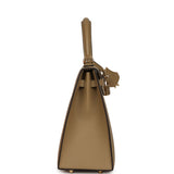 Hermes Kelly Sellier 25 Poussiere Epsom Permabrass Hardware - Thumbnail View 3