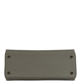 Pre-owned Hermes Kelly Retourne 28 Gris Meyer Evercolor Gold Hardware - Thumbnail View 6