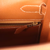 Vintage Hermes Kelly Sellier 32 Gold Epsom Gold Hardware - Thumbnail View 9