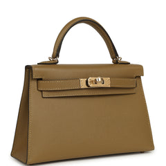 Hermes Kelly Sellier 20 Dune Madame Permabrass Hardware