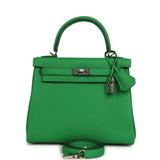Hermes Kelly Retourne 25 Bambou Togo Palladium Hardware - Thumbnail View 1