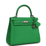 Hermes Kelly Retourne 25 Bambou Togo Palladium Hardware - Thumbnail View 2