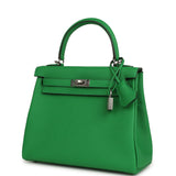 Hermes Kelly Retourne 25 Bambou Togo Palladium Hardware - Thumbnail View 5