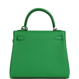 Hermes Kelly Retourne 25 Bambou Togo Palladium Hardware - Thumbnail View 4