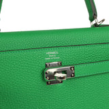 Hermes Kelly Retourne 25 Bambou Togo Palladium Hardware - Thumbnail View 7