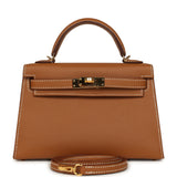 Pre-owned Hermes Kelly Sellier 20 Gold Epsom Gold Hardware - Thumbnail View 1