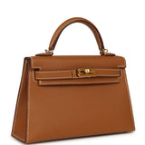 Pre-owned Hermes Kelly Sellier 20 Gold Epsom Gold Hardware - Thumbnail View 2