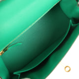 Pre-owned Hermes Kelly Sellier 25 Vert Vertigo Chevre Chamkila Gold Hardware - Thumbnail View 8