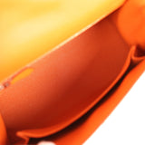 Hermes Kelly Sellier 25 Orange Epsom Palladium Hardware - Thumbnail View 8