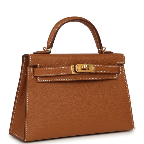 Hermes Kelly Sellier 20 Gold Epsom Gold Hardware