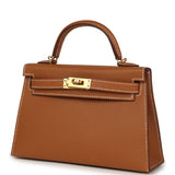 Hermes Kelly Sellier 20 Gold Epsom Gold Hardware - Thumbnail View 5